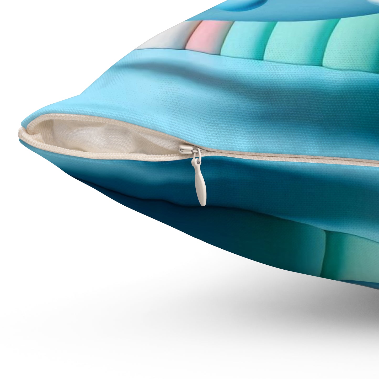 Spun Polyester Square Pillow -Airplane