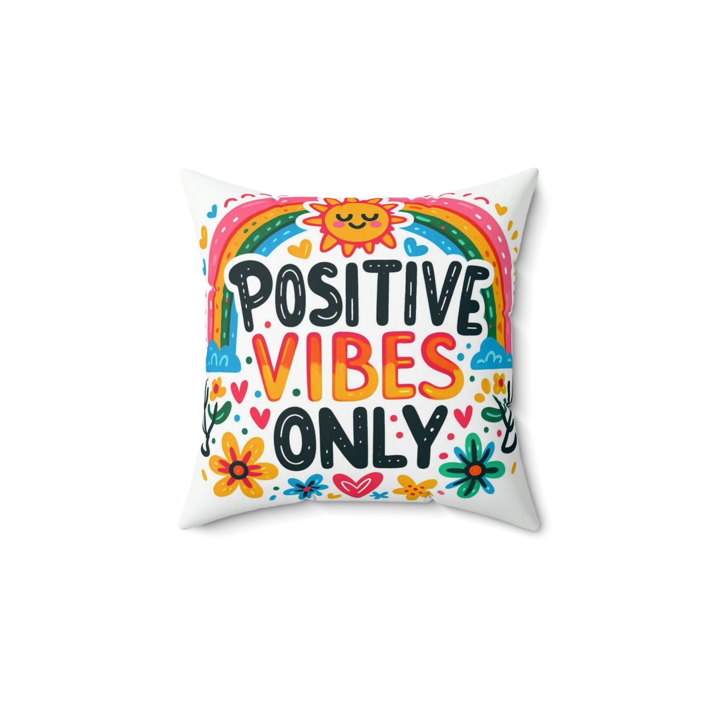 Spun Polyester Square Pillow - PVO