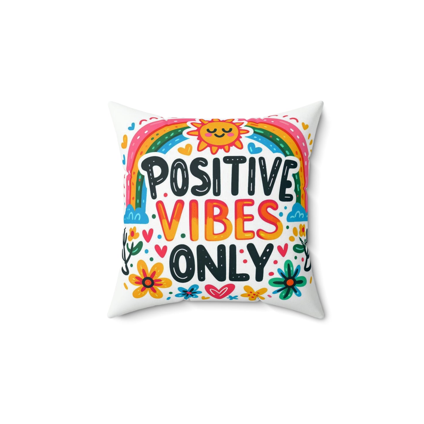 Spun Polyester Square Pillow - PVO