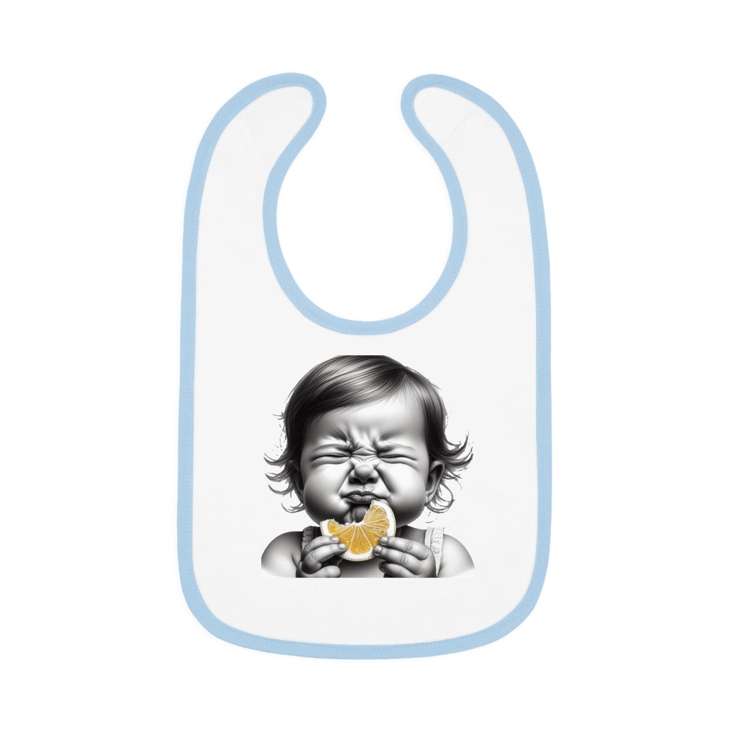 Baby Contrast Trim Jersey Bib -Sourface Boy