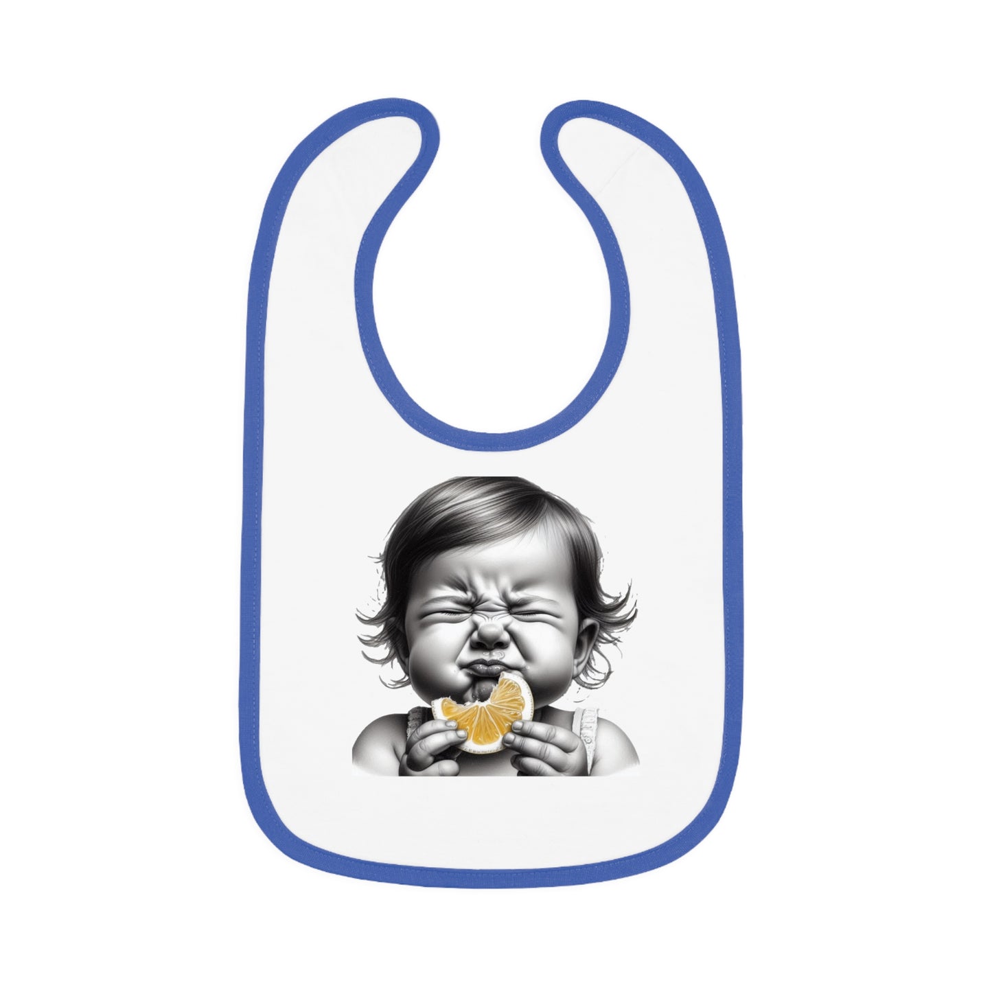 Baby Contrast Trim Jersey Bib -Sourface Boy